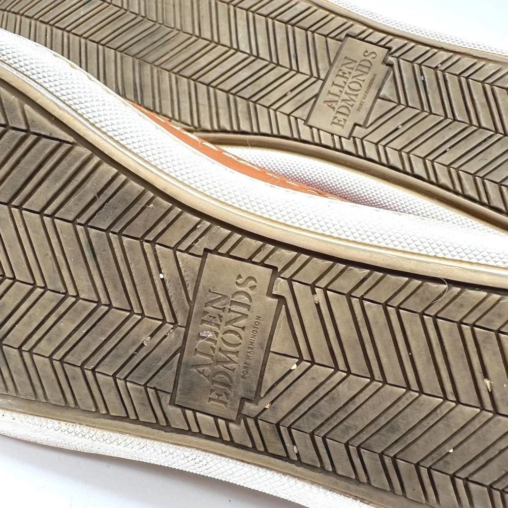 Allen Edmonds Porter Derby Sneakers Mens 8.5 D Tan Leather Low Top Portugal